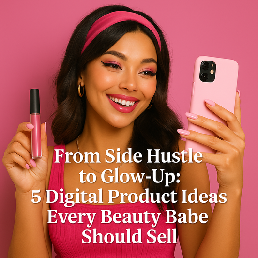 💸 From Side Hustle to Glow-Up: 5 Digital Product Ideas Every Beauty Babe Should Sell