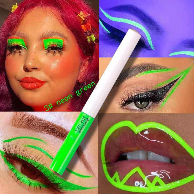 π« Glow-Up Neon UV Liquid Eyeliner β Fluorescent Festival Makeup