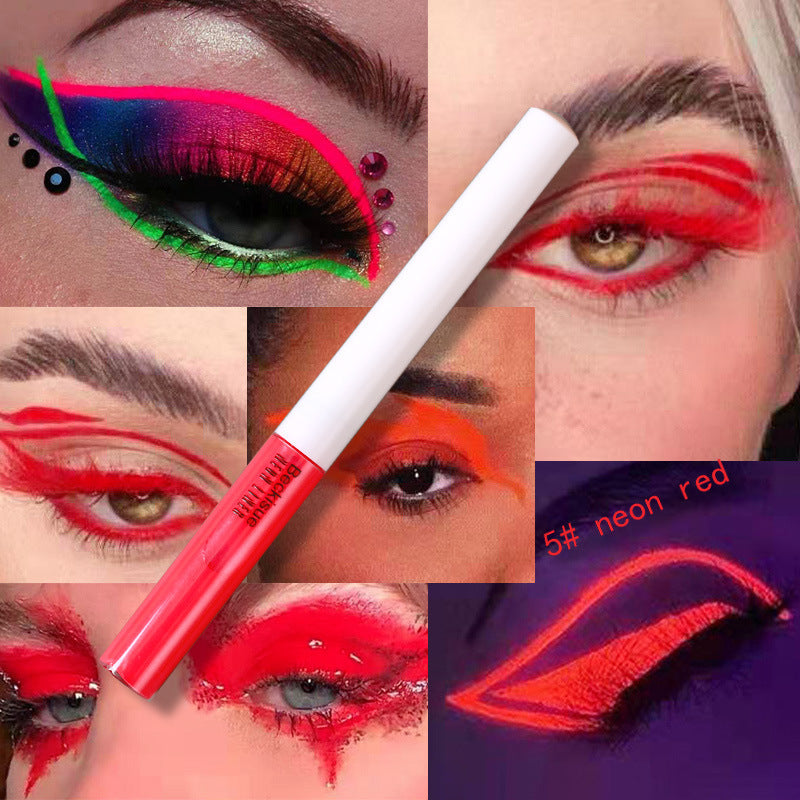 π« Glow-Up Neon UV Liquid Eyeliner β Fluorescent Festival Makeup
