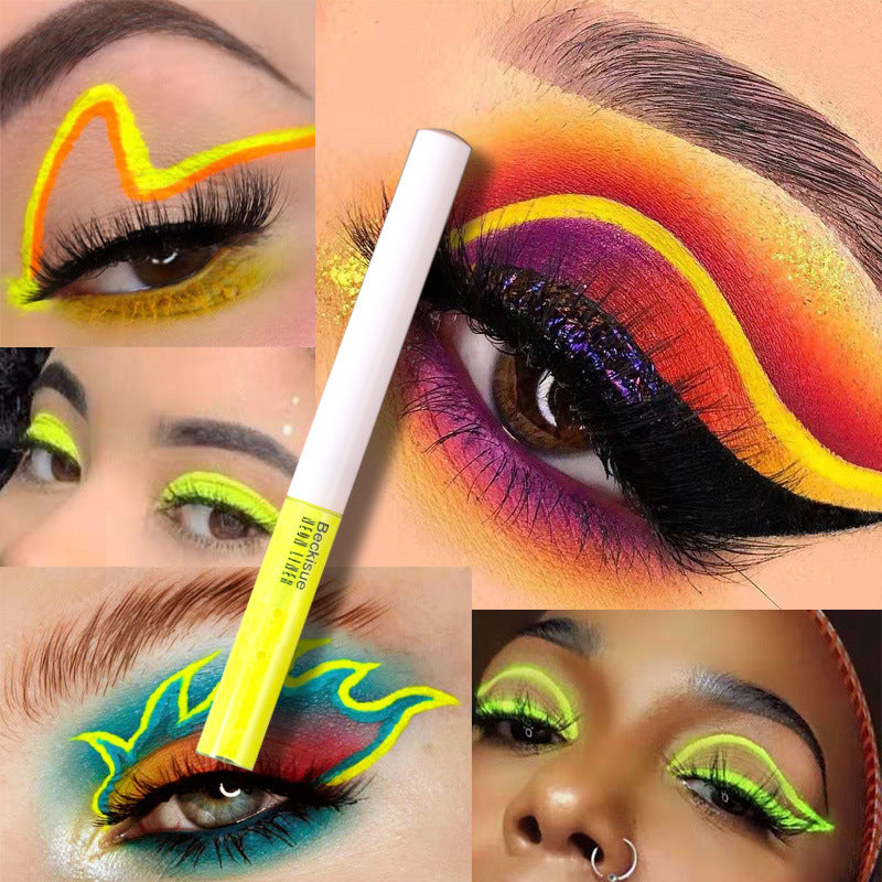 π« Glow-Up Neon UV Liquid Eyeliner β Fluorescent Festival Makeup