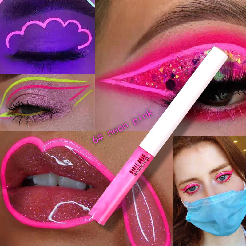 π« Glow-Up Neon UV Liquid Eyeliner β Fluorescent Festival Makeup