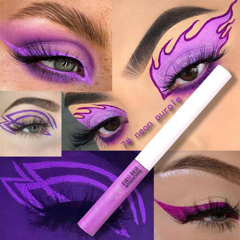 π« Glow-Up Neon UV Liquid Eyeliner β Fluorescent Festival Makeup