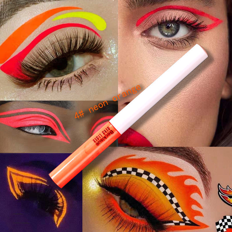 π« Glow-Up Neon UV Liquid Eyeliner β Fluorescent Festival Makeup