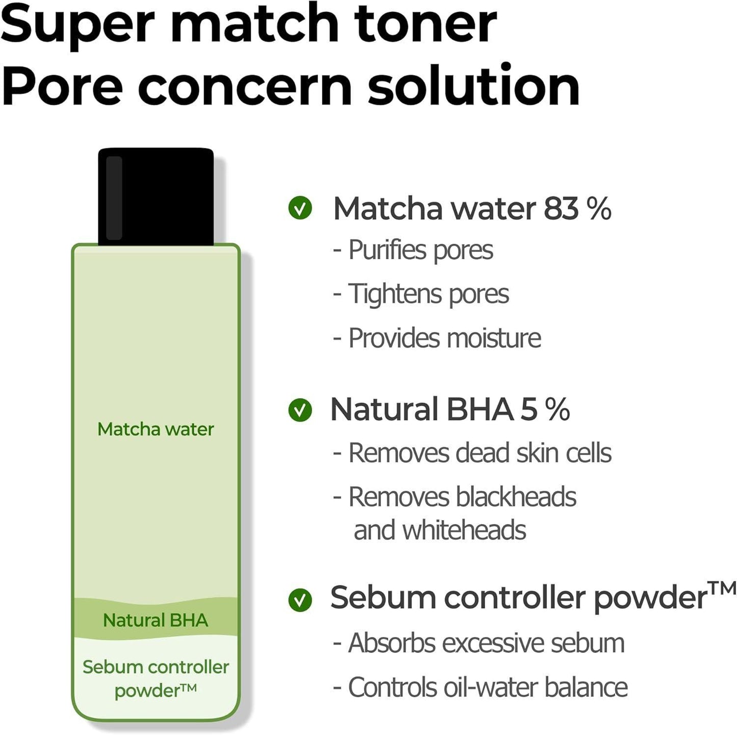🍵 Super Matcha Pore Tightening Toner (150ml) – Oil Control & Pore Refining Toner