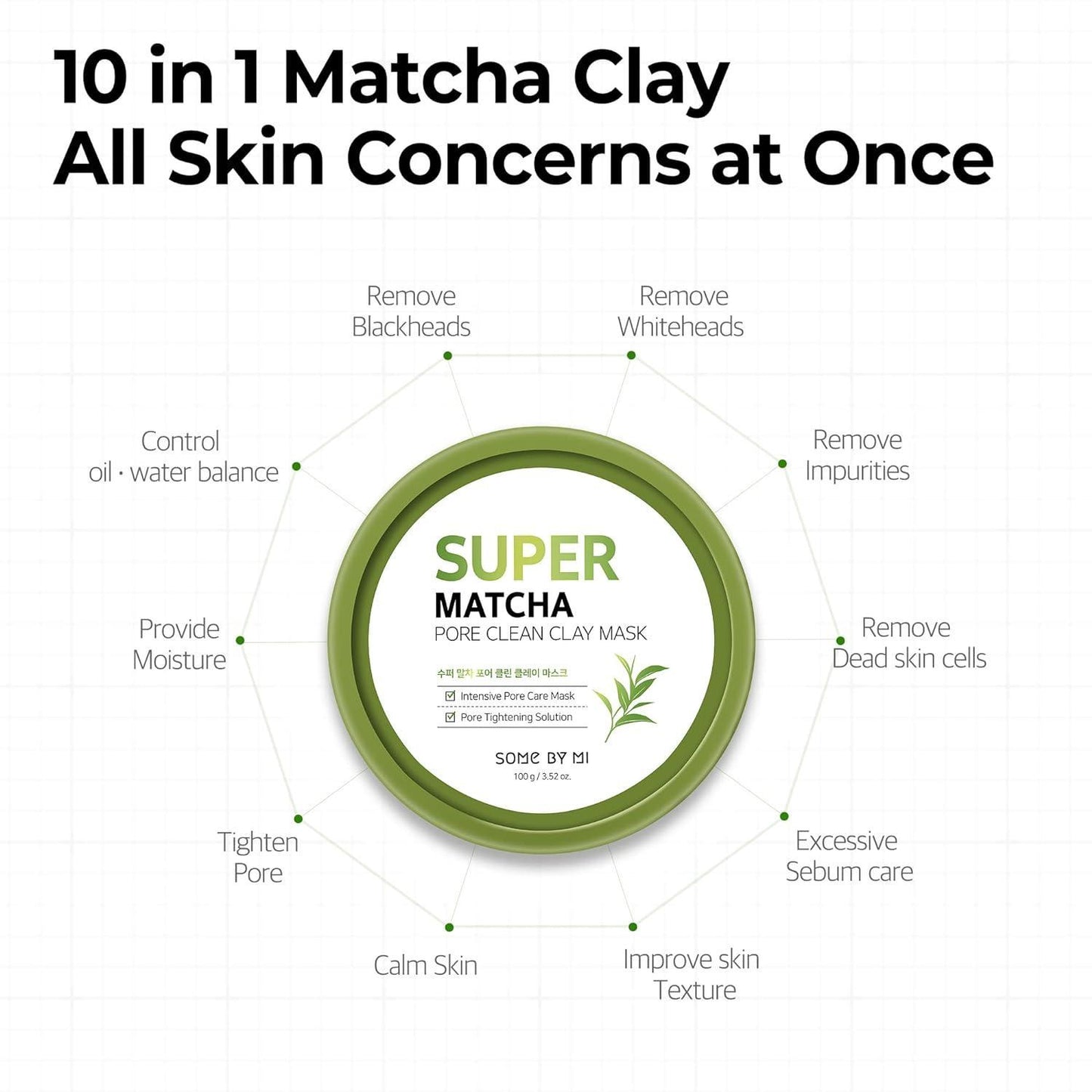 π΅ Super Matcha Pore Clean Clay Mask (100g) β Deep Pore Purifying Clay Mask