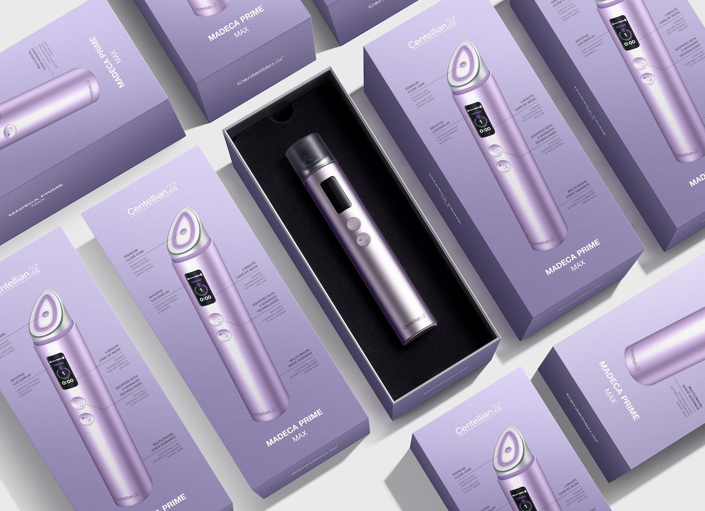 Madeca Prime Max by Centellian24 β Microcurrent LED Skincare Device (Silver or Lavender)