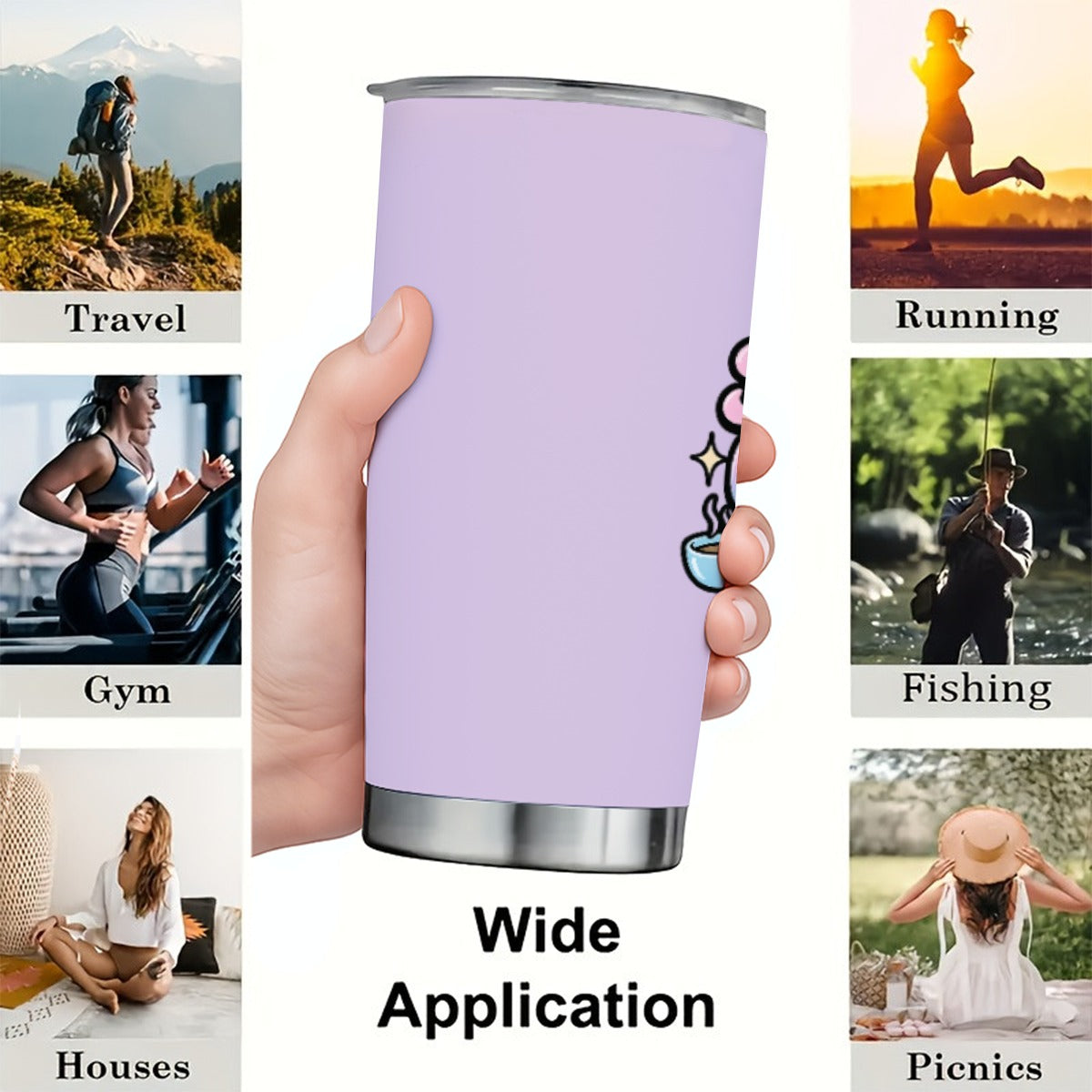 ☕️ Fueled on Cafecito & Ganas – 20oz Stainless Steel Coffee Tumbler