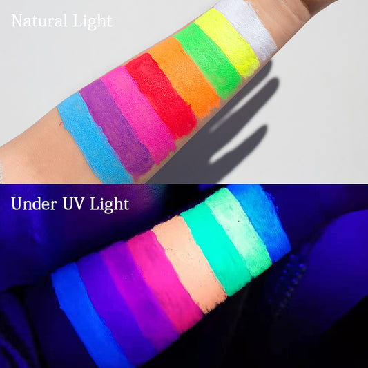 π« Glow-Up Neon UV Liquid Eyeliner β Fluorescent Festival Makeup