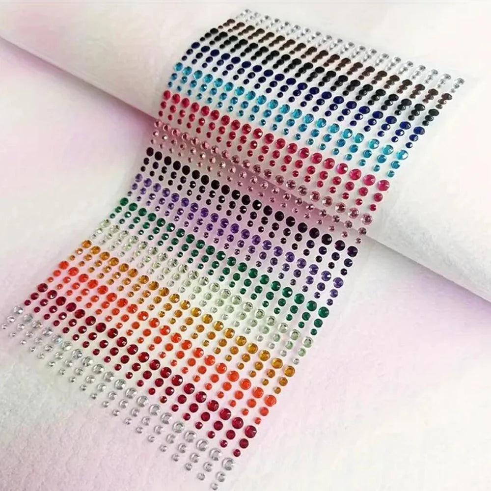 π Rainbow Face Gem Stickers β Sparkle Tattoo Set for Festivals, Makeup & More β¨