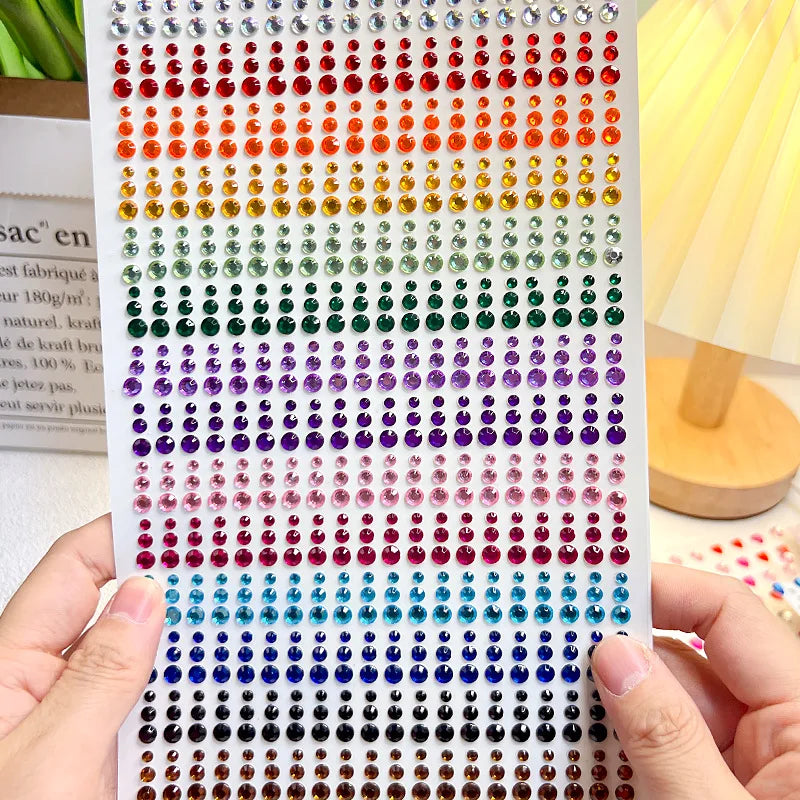 π Rainbow Face Gem Stickers β Sparkle Tattoo Set for Festivals, Makeup & More β¨