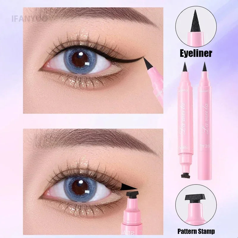 🖤 Glam Stamp Eyeliner Duo – Liquid Liner & Festival Stamp in 6 Designs