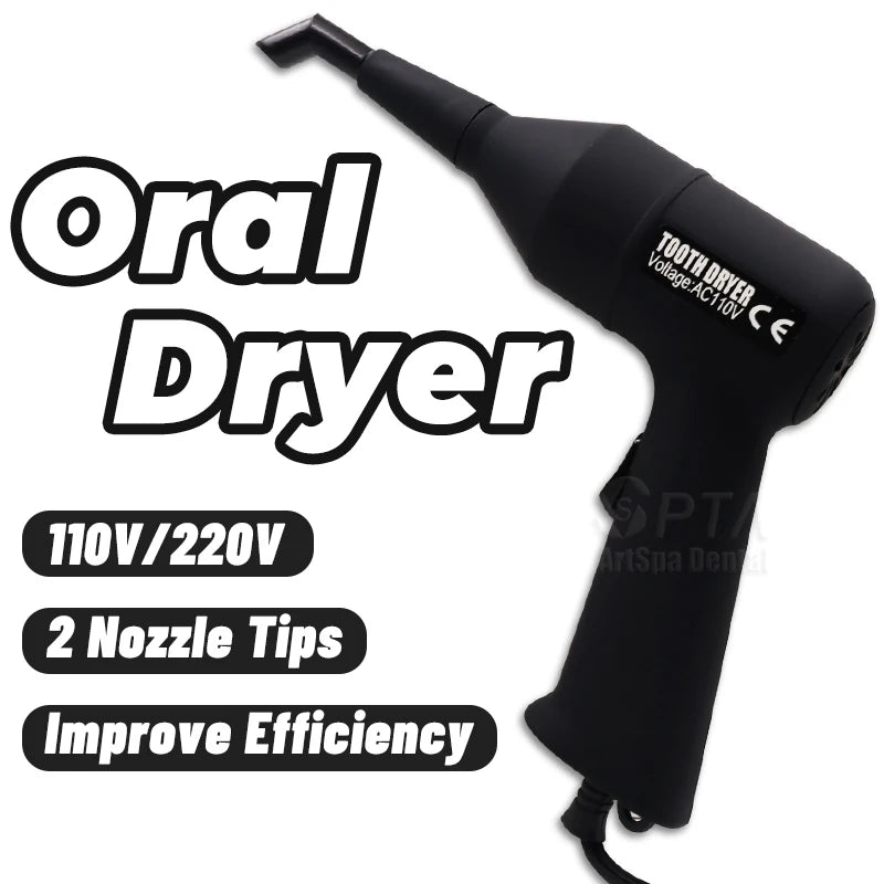 🖤 Pro Oral Surface Dryer – Electric Tooth Gem Bonding Tool