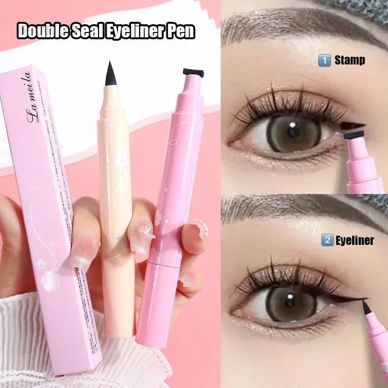 🖤 Glam Stamp Eyeliner Duo – Liquid Liner & Festival Stamp in 6 Designs