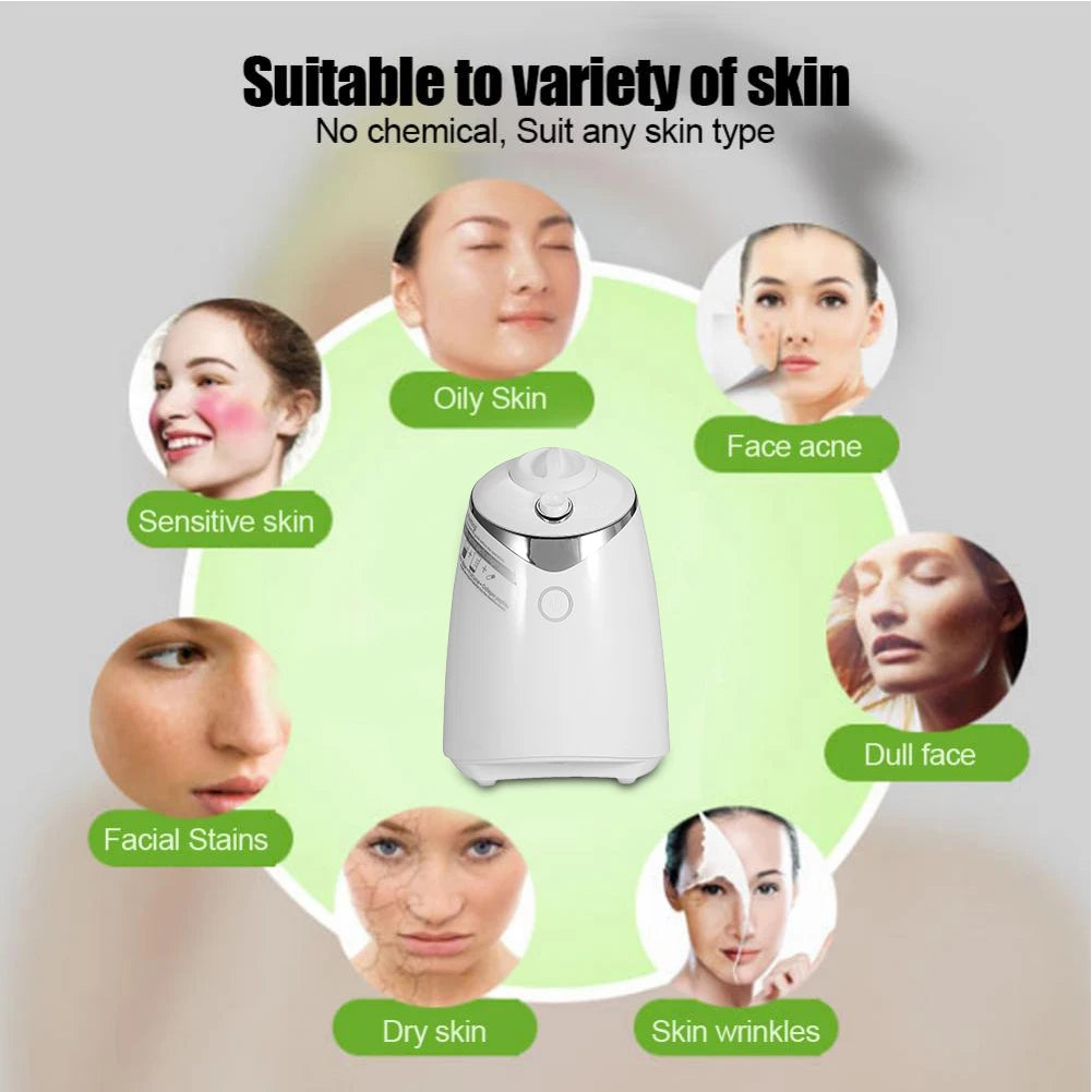 ✨ DIY Face Mask Maker – Automatic Collagen Fruit & Veggie Facial Mask Machine