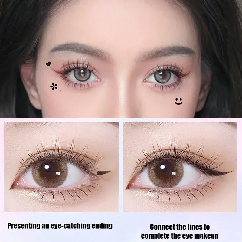 🖤 Glam Stamp Eyeliner Duo – Liquid Liner & Festival Stamp in 6 Designs