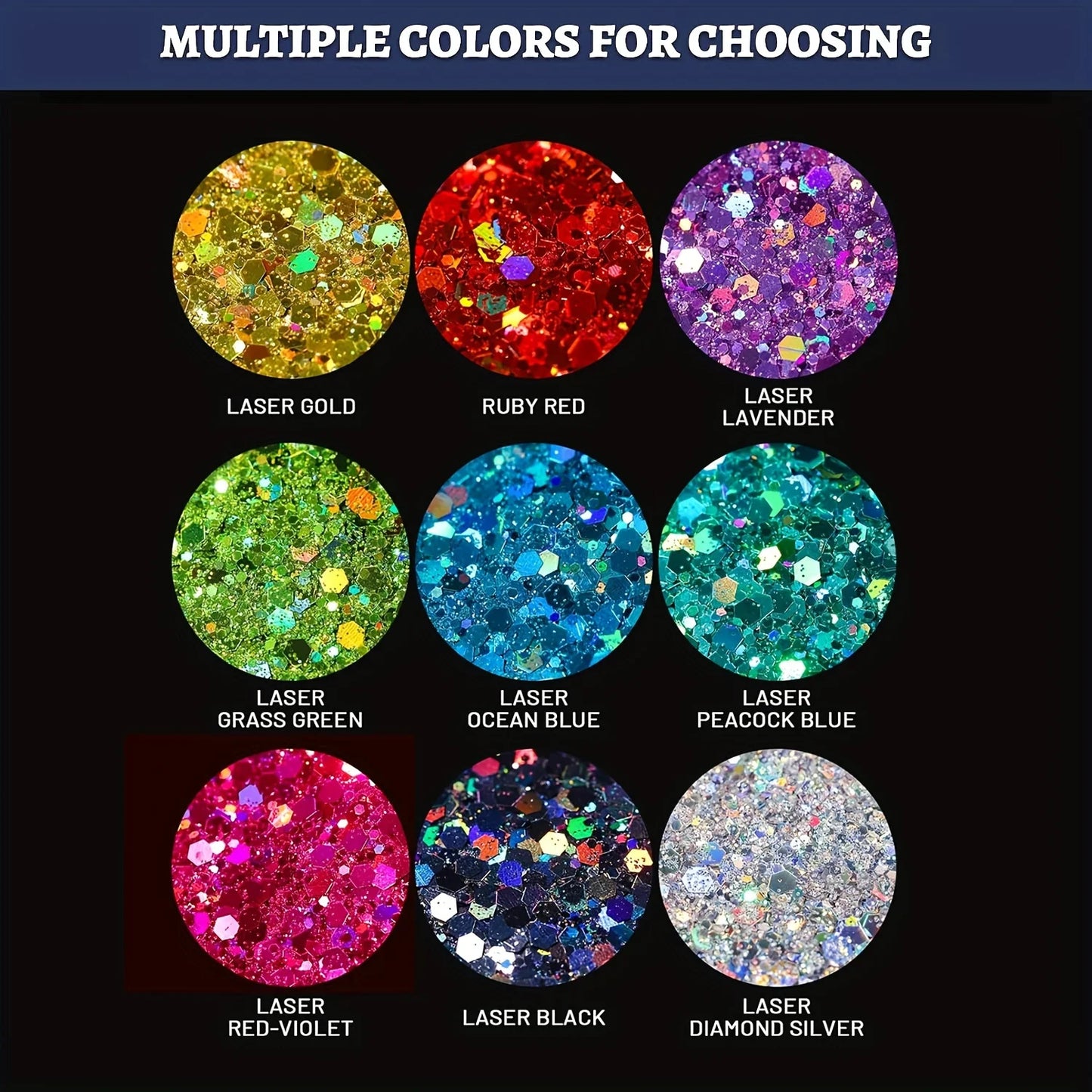 ✨ Festival Holographic Glitter – Multi-Use Chunky Sparkle