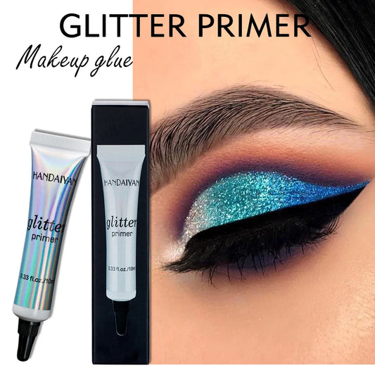π Long-Lasting Luxe Glitter Primer for Eyeshadow & Face Makeup
