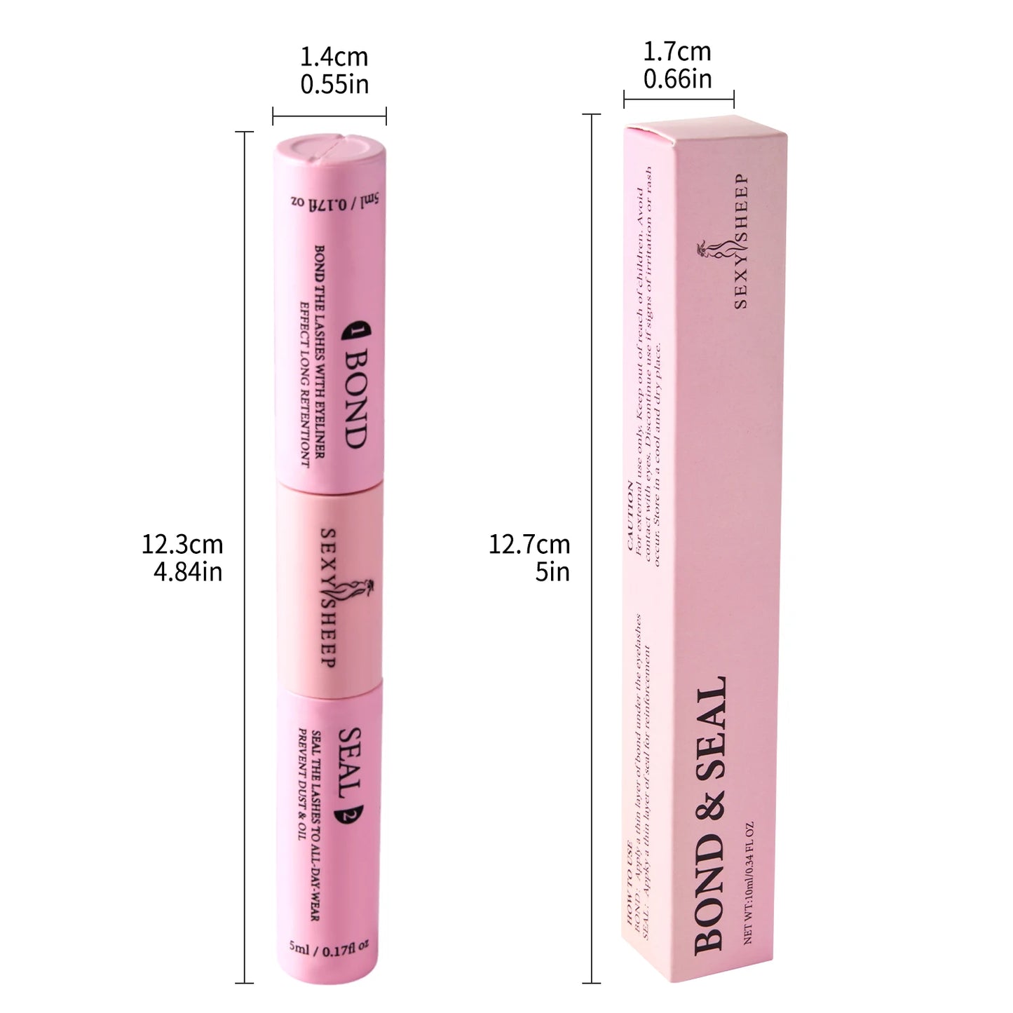 ✨ 2-in-1 Bond & Seal – Strong Hold Lash Glue Duo for DIY Cluster Lashes (Multi-Bundle Options)