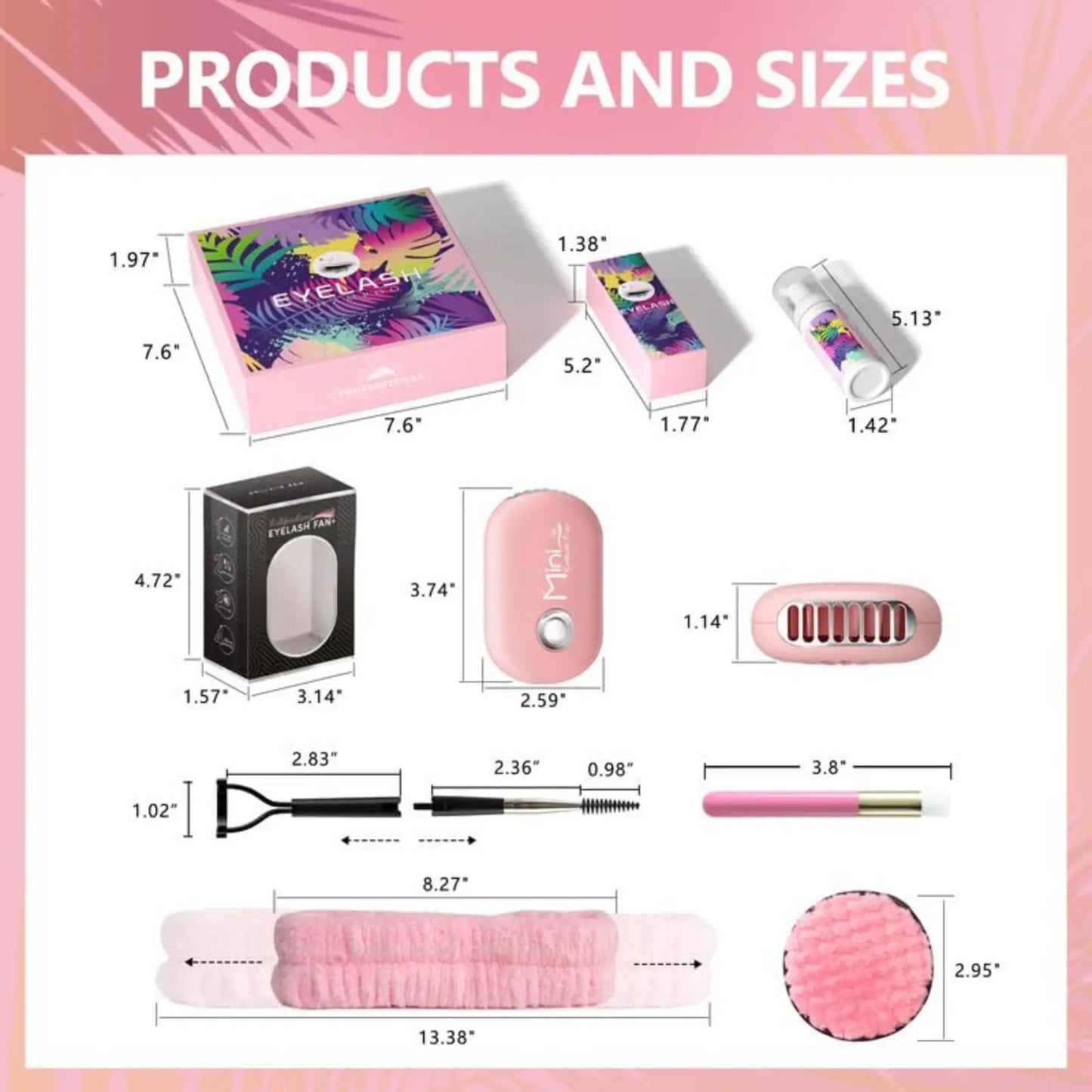 π DIY Lash Cleaning Kit β Lash Shampoo, Fan, Brushes & More (Pink)