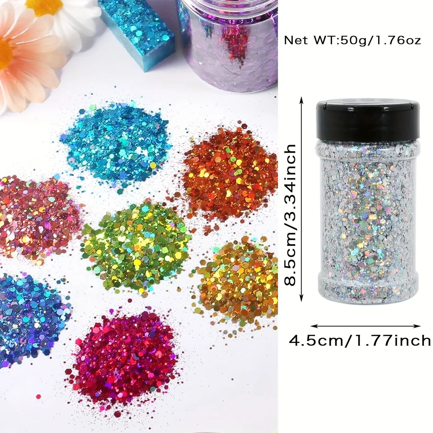 ✨ Festival Holographic Glitter – Multi-Use Chunky Sparkle