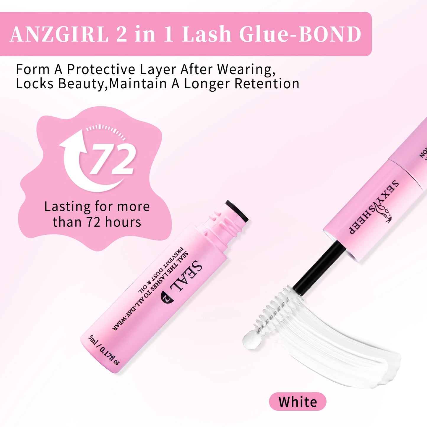 ✨ 2-in-1 Bond & Seal – Strong Hold Lash Glue Duo for DIY Cluster Lashes (Multi-Bundle Options)