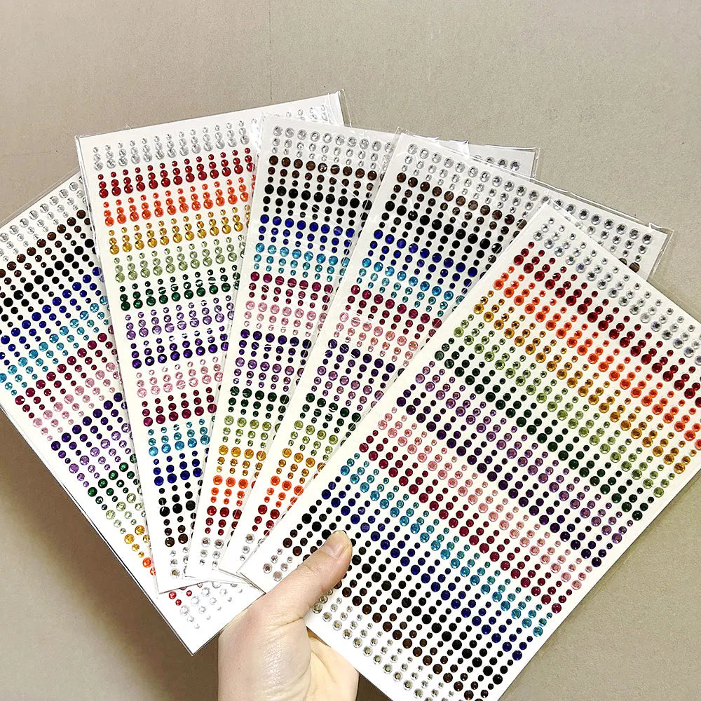 π Rainbow Face Gem Stickers β Sparkle Tattoo Set for Festivals, Makeup & More β¨