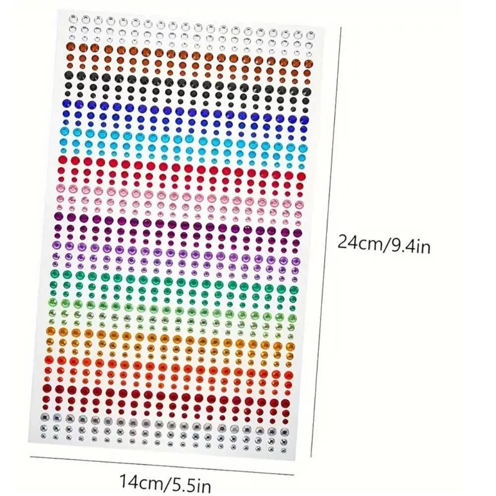 π Rainbow Face Gem Stickers β Sparkle Tattoo Set for Festivals, Makeup & More β¨