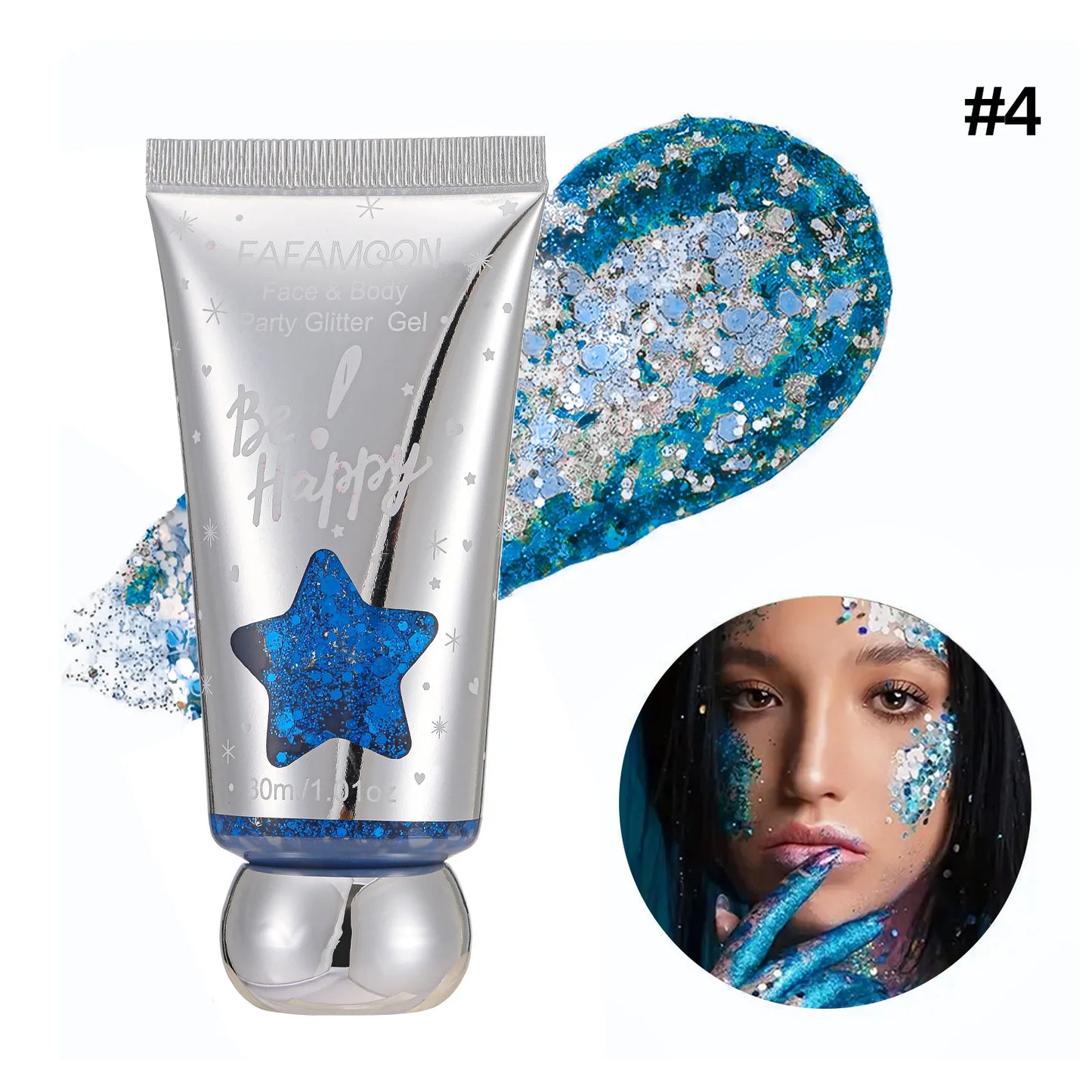 🌈 Festival Glow Glitter Gel – Rave-Ready Sparkle for Hair & Skin