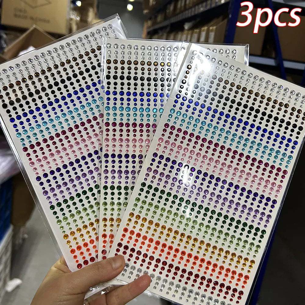 π Rainbow Face Gem Stickers β Sparkle Tattoo Set for Festivals, Makeup & More β¨