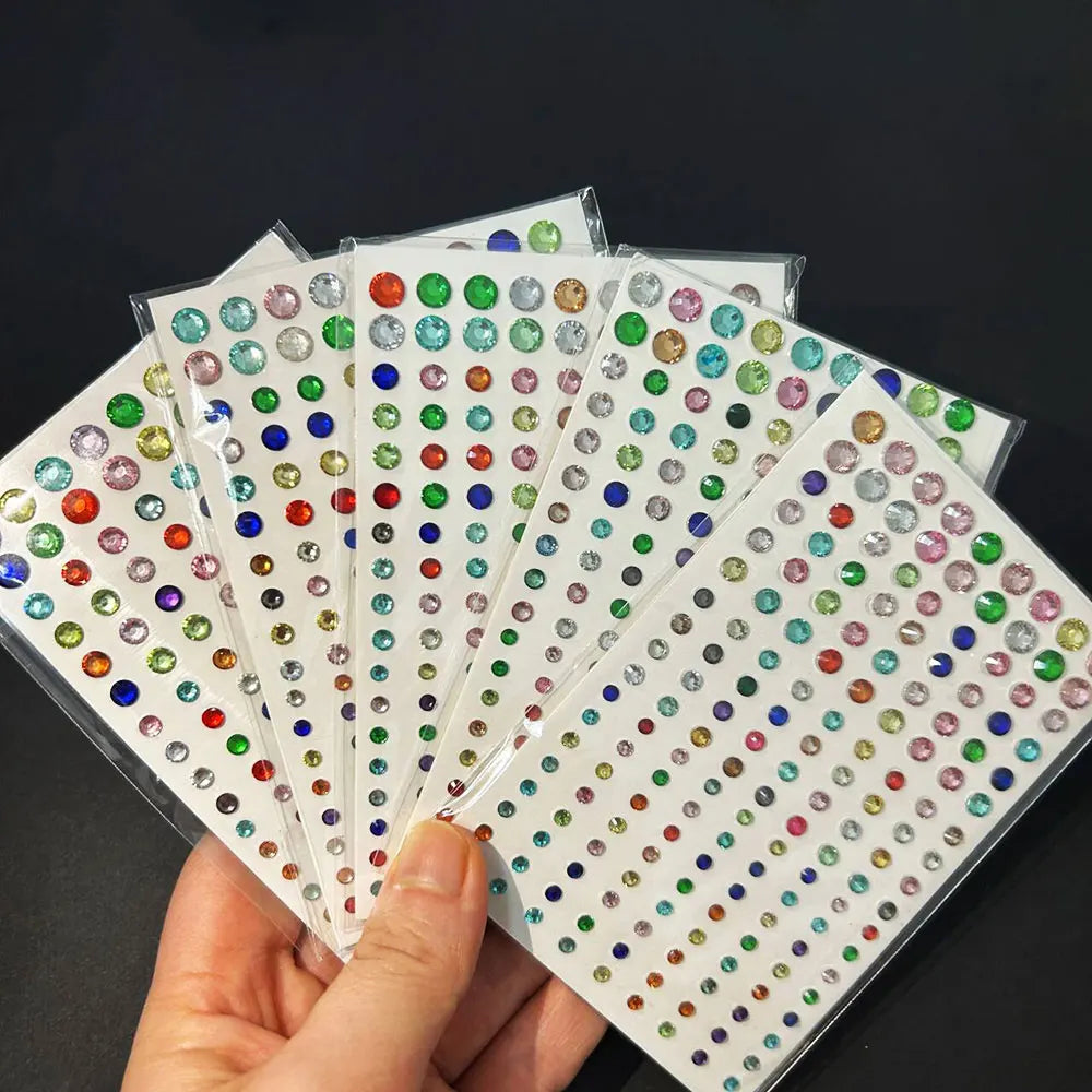 π Rainbow Face Gem Stickers β Sparkle Tattoo Set for Festivals, Makeup & More β¨