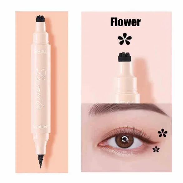 🖤 Glam Stamp Eyeliner Duo – Liquid Liner & Festival Stamp in 6 Designs