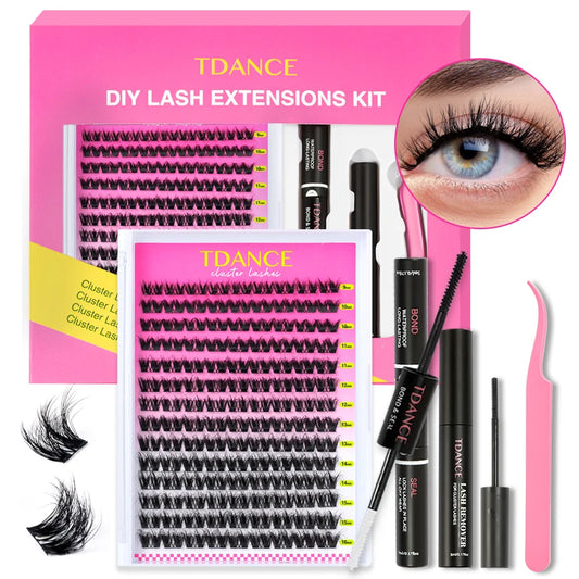 ✨ DIY Cluster Lash Extension Kit – Flirty, Bold, or Doll-Like Styles