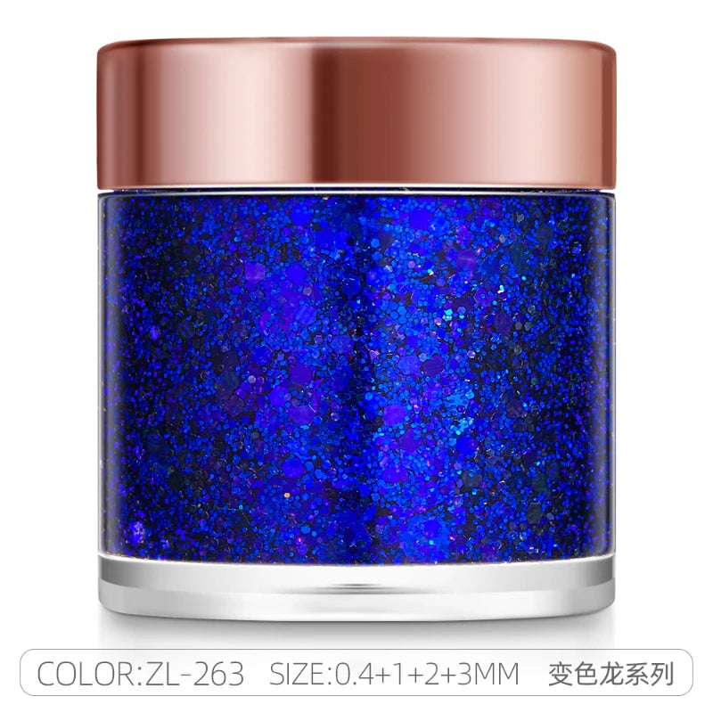 π Holographic Festival Glitter Gel for Face, Body & Hair | Long-Lasting Party Makeup