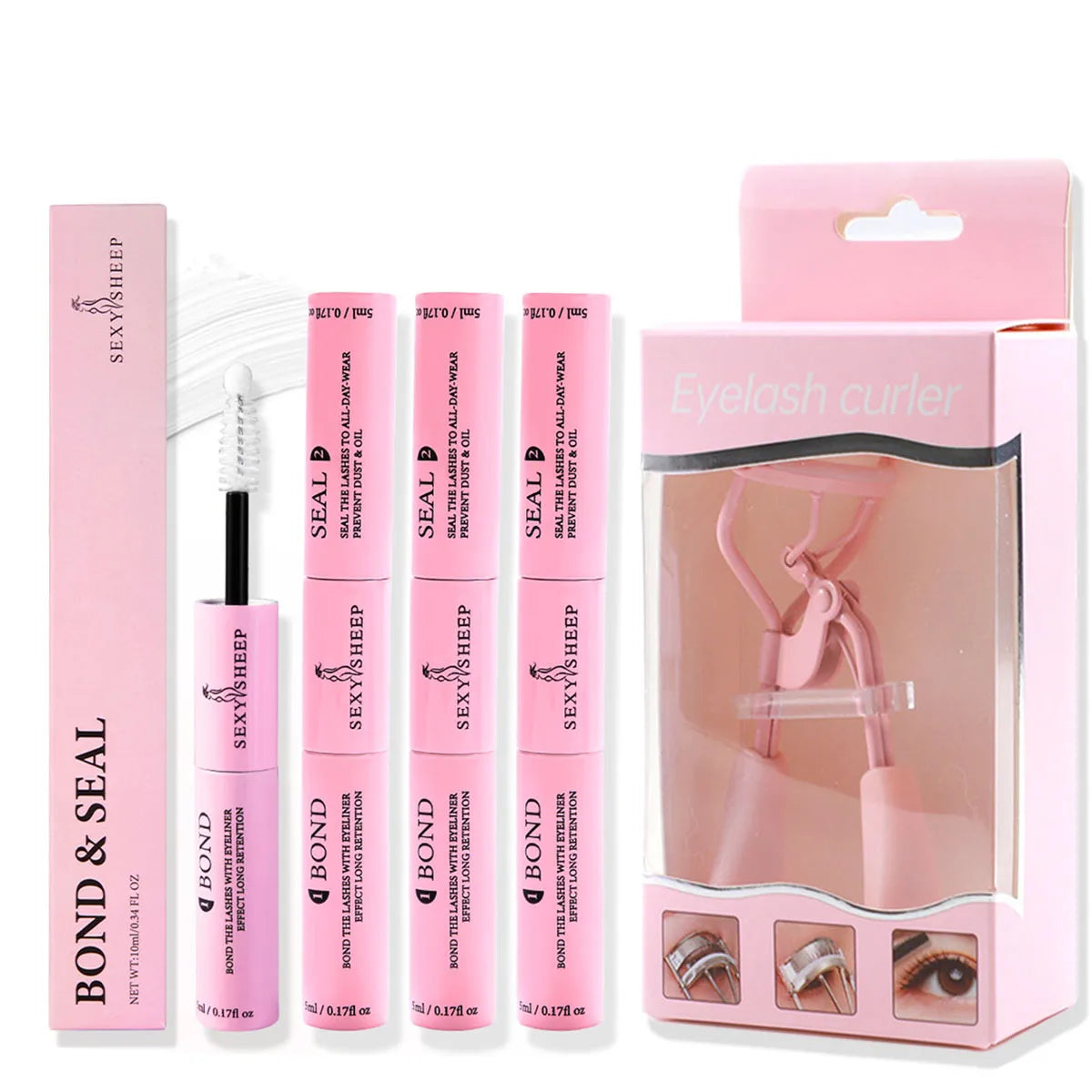 ✨ 2-in-1 Bond & Seal – Strong Hold Lash Glue Duo for DIY Cluster Lashes (Multi-Bundle Options)