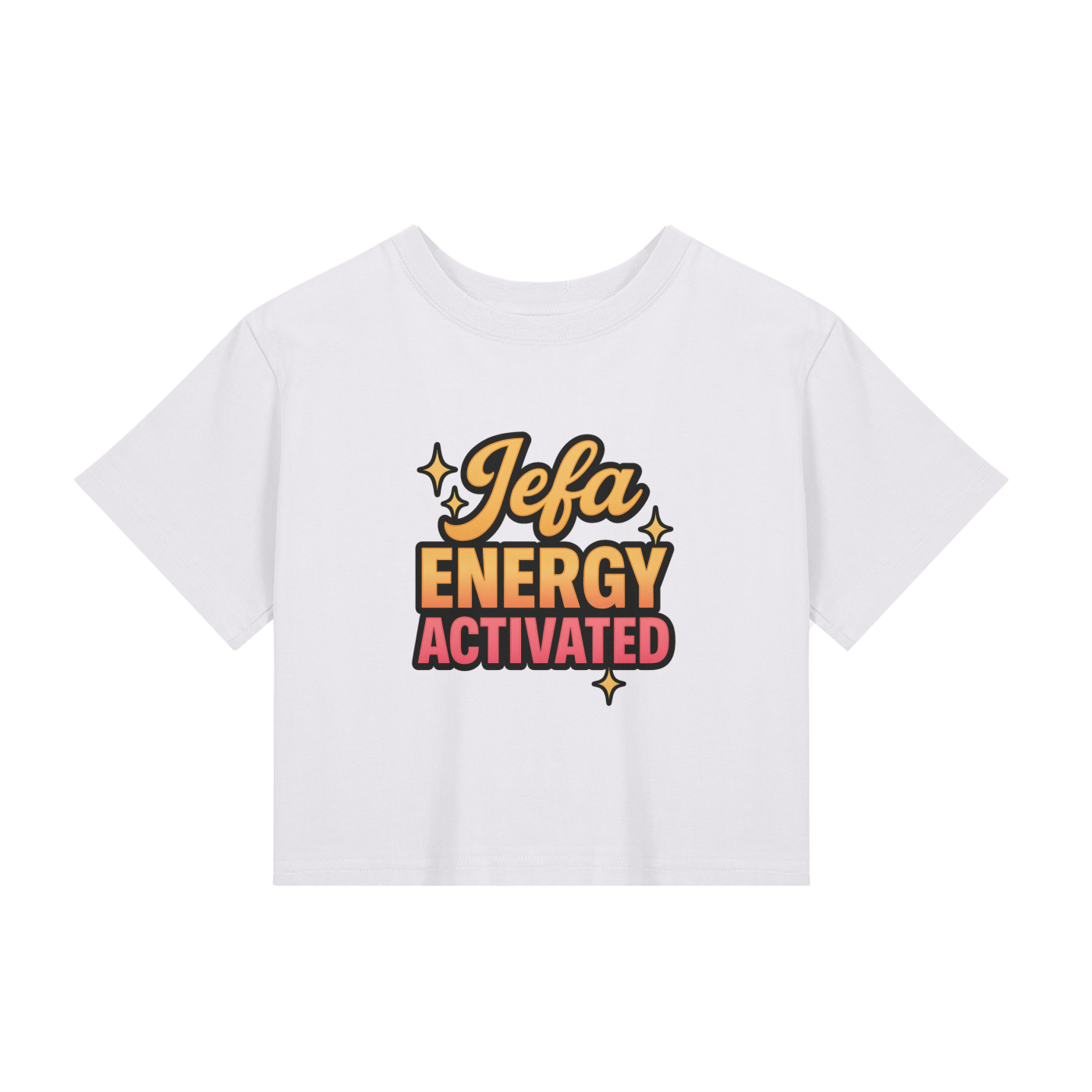 Jefa Energy Activated Cropped Tee