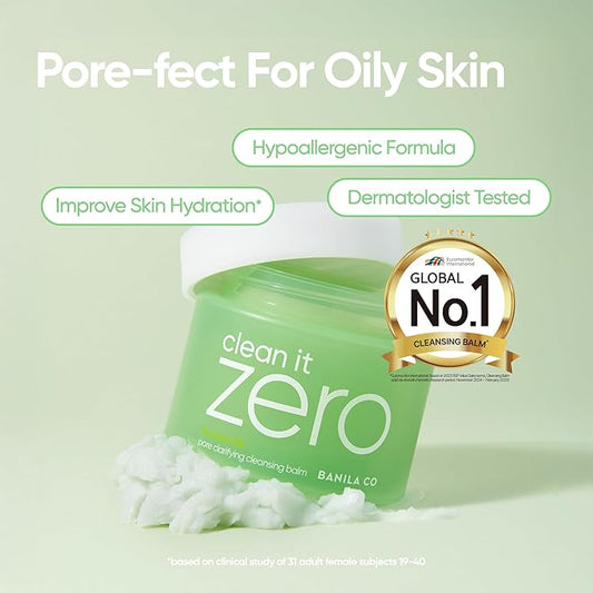 🥇#1 Global Best-Selling Cleansing Balm in the World  For Oily & Acne-Prone Skin- Clean It Zero Cleansing Balm Pore Clarifying 100ml