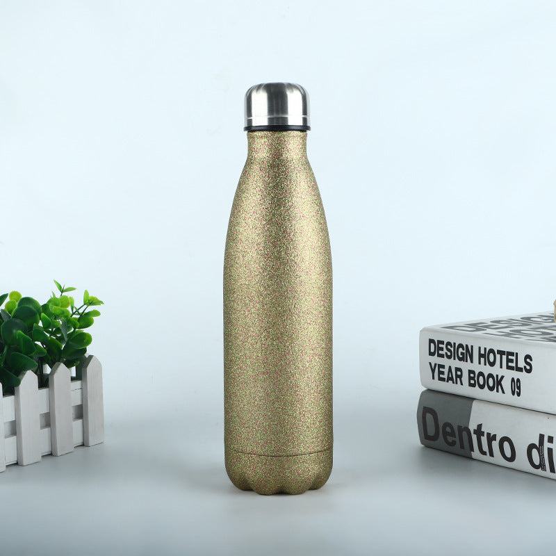 💦 Limited Edition Glitter Shimmer Hydration Bottle – BPA-Free Stainless Steel Insulated Water Bottle (17oz)