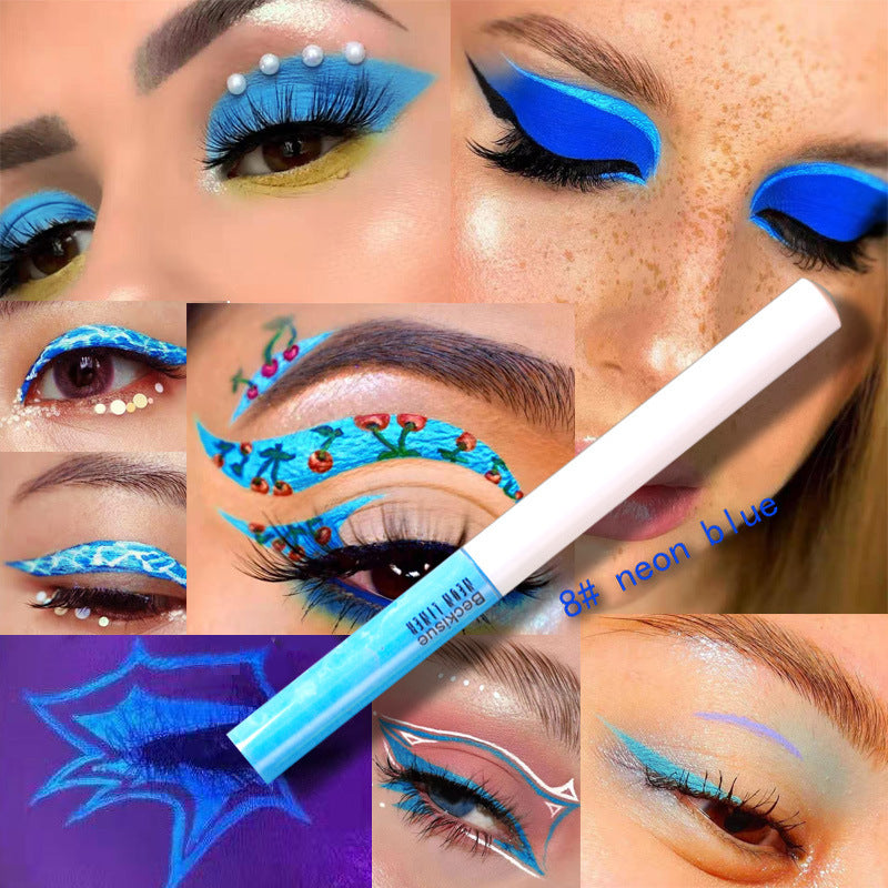 💫 Glow-Up Neon UV Liquid Eyeliner – Fluorescent Festival Makeup