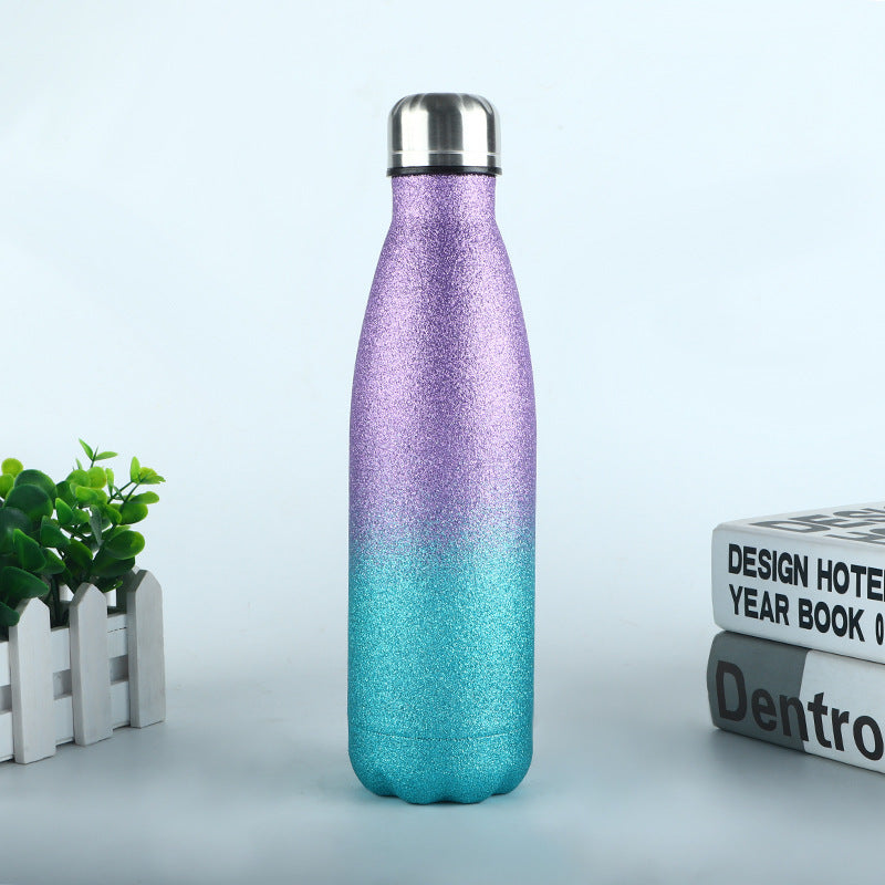 💦 Limited Edition Glitter Shimmer Hydration Bottle – BPA-Free Stainless Steel Insulated Water Bottle (17oz)
