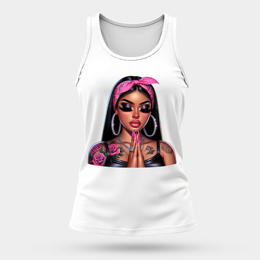💖 Pink Bandida Girl – Chicana Sports Tank Top #5
