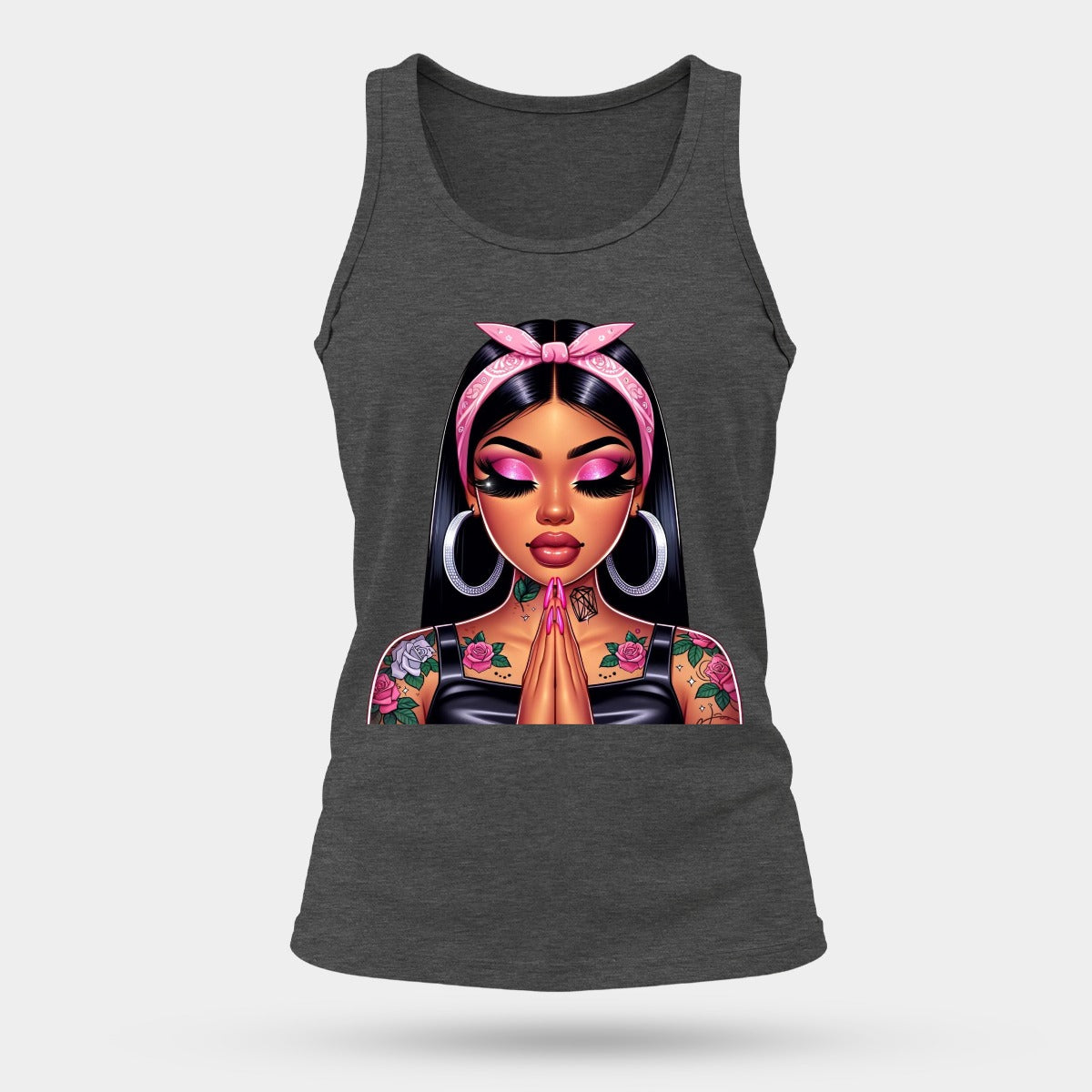 💖 Pink Bandida Girl – Chicana Sports Tank Top #2