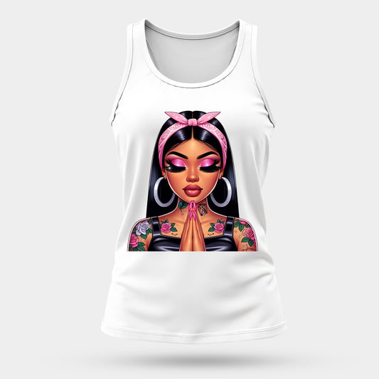💖 Pink Bandida Girl – Chicana Sports Tank Top #2