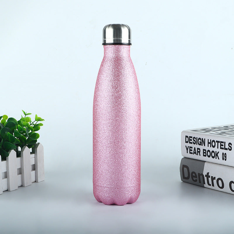 💦 Limited Edition Glitter Shimmer Hydration Bottle – BPA-Free Stainless Steel Insulated Water Bottle (17oz)