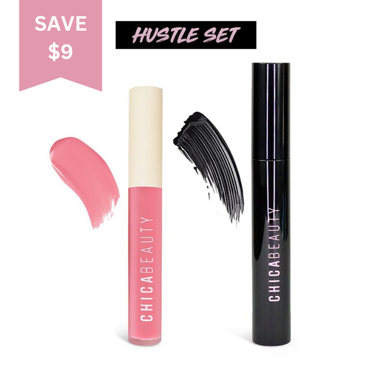 Chica Beauty HUSTLE SET  (Lip Gloss + Mascara)