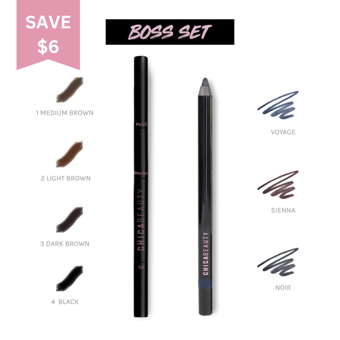 Chica Beauty BOSS/JEFA SET (Eyeliner + 3-in-1 Brow)