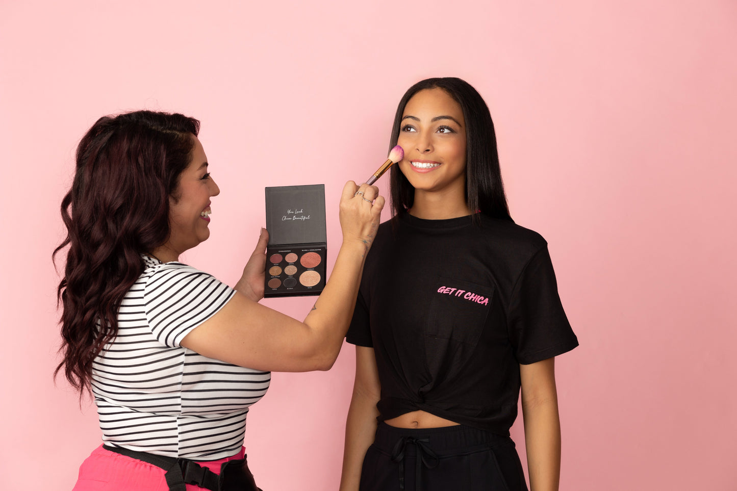 GET IT CHICA (Chica Beauty All-In-One Face Palette - Blush, Highlighter & 6 Eyeshadows)