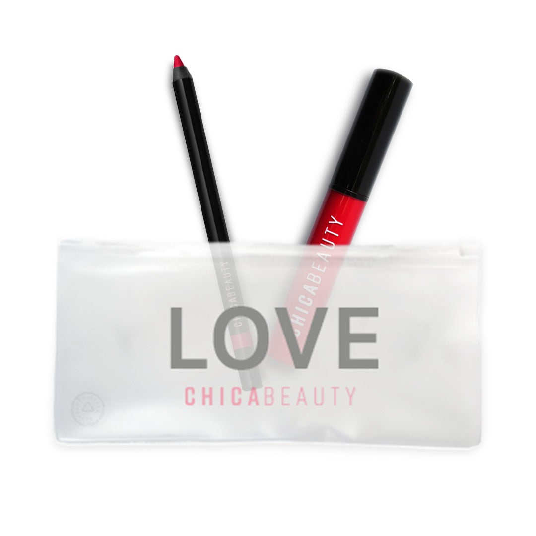 Chica Beauty LOVE/AMOR SET (Lipstick + Lip Liner)