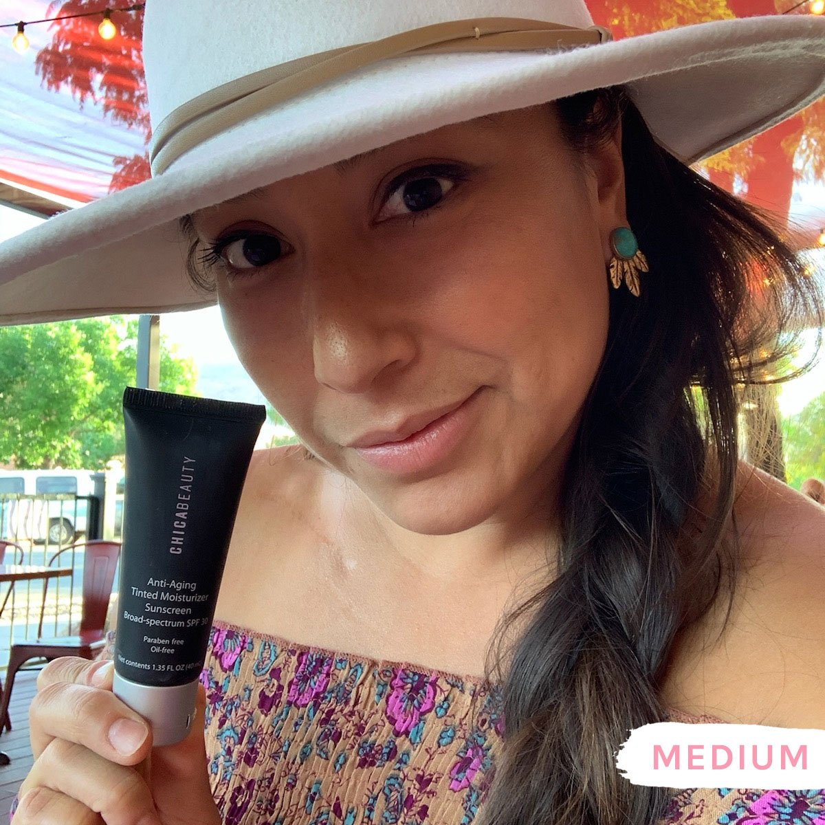 Chica Beauty Anti-Aging Tinted Moisturizer Sunscreen Broad-Spectrum SPF 30