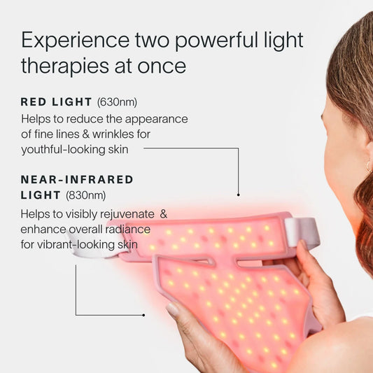Solawave Neck & Chest LED Mask w/ LightBoost Cream Kit