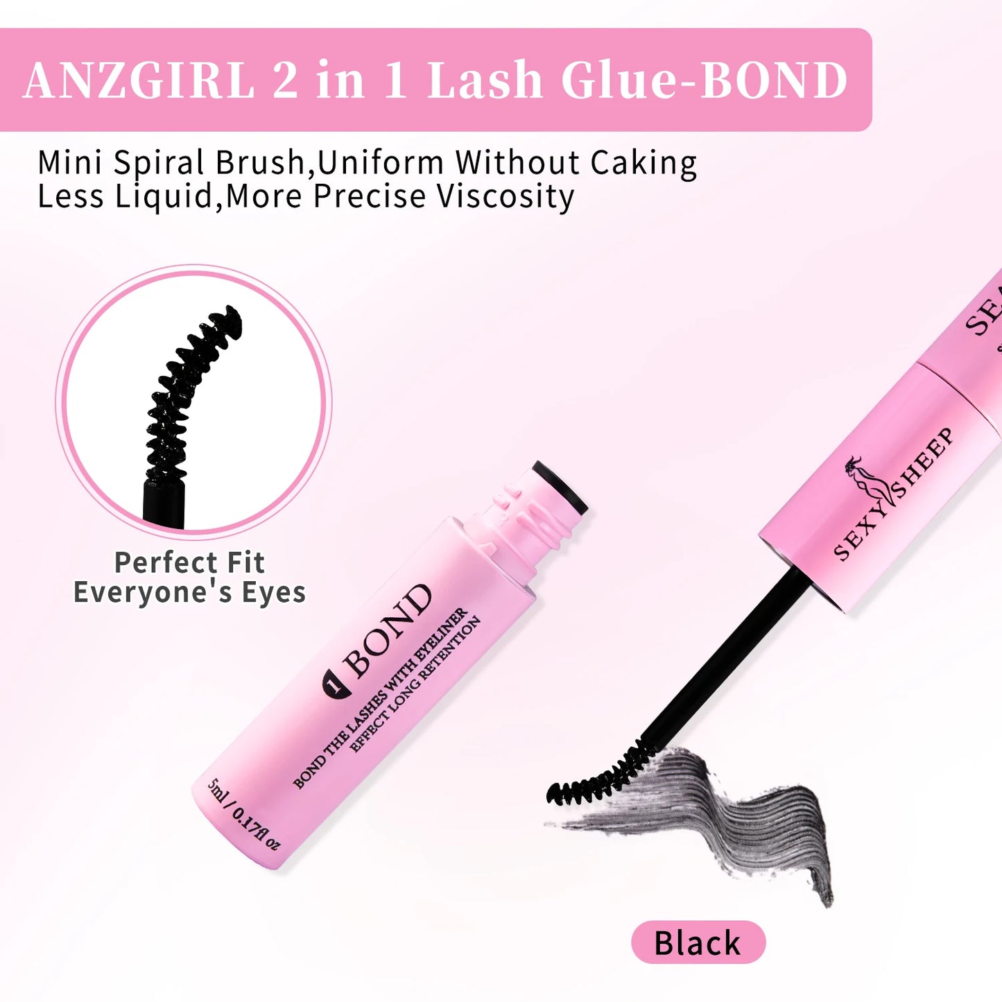 ✨ 2-in-1 Bond & Seal – Strong Hold Lash Glue Duo for DIY Cluster Lashes (Multi-Bundle Options)